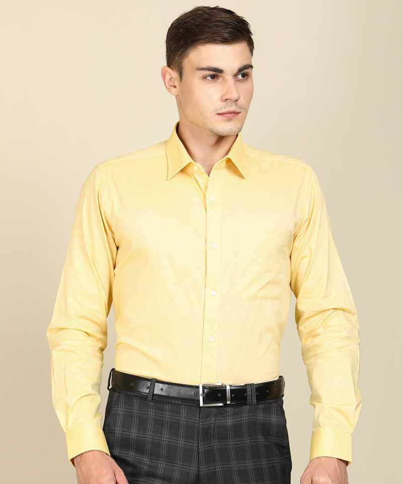 Men Slim Fit Self Design Spread Collar Casual Shirt