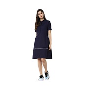 Women Fit and Flare Dark Blue Dress